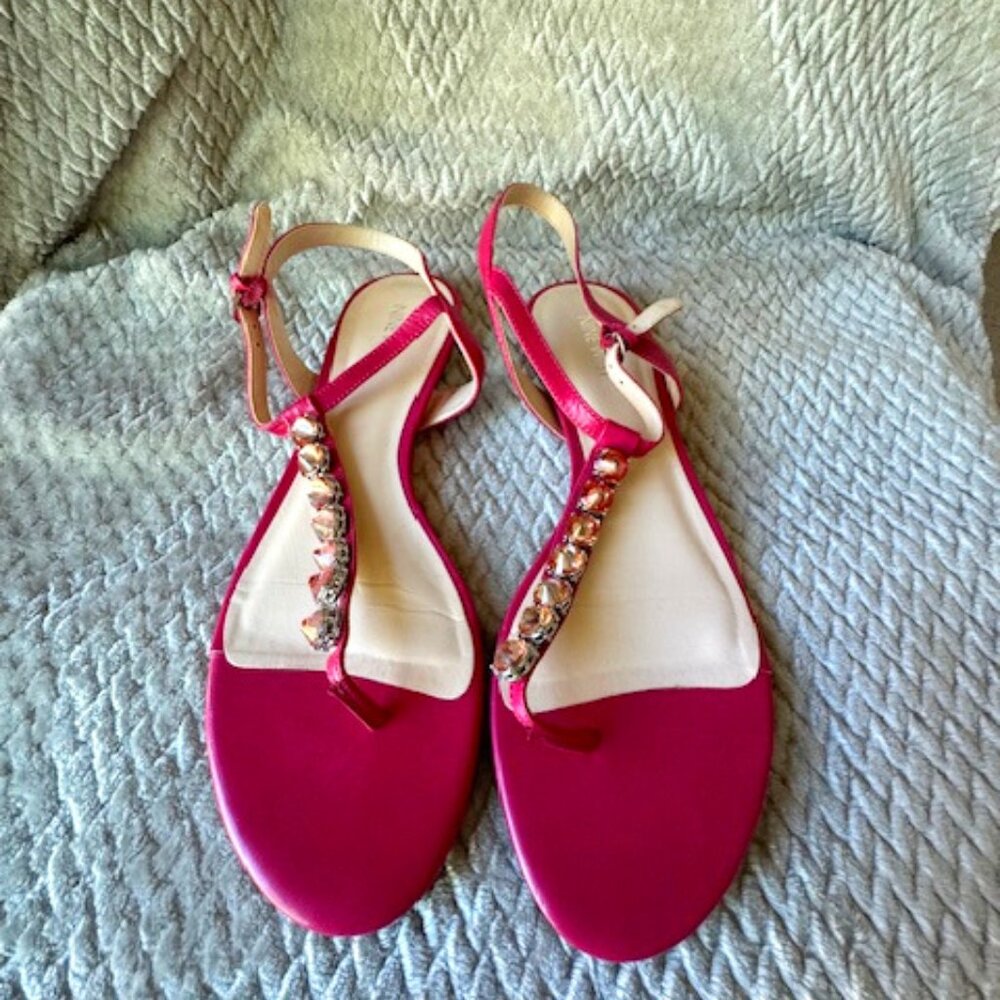 Nine West - Hot Pink Jeweled Womens Sandal in size 10 m